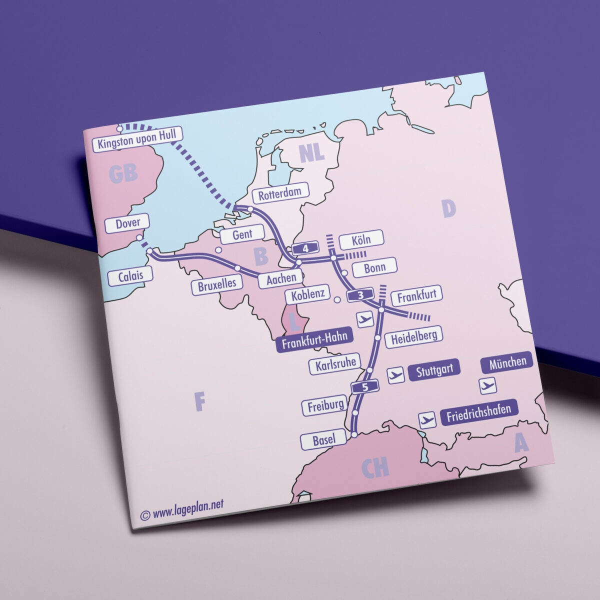 Reiseroute Kingston upon Hull Routenkarte