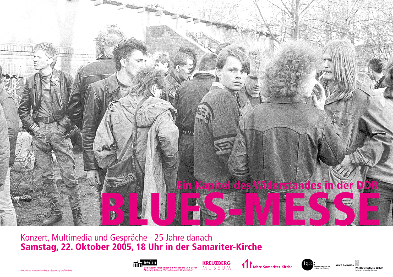 Gestaltetes Plakat zur Veranstaltung 25 Jahre Blues-Messe