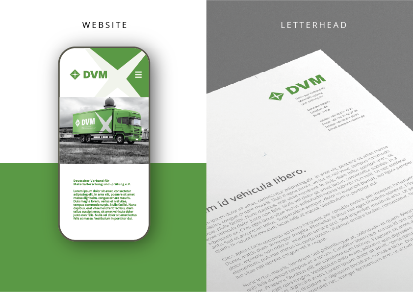 Corporate Design – Deutscher Verband für Materialforschung und -prüfung e.V. – einmalig
